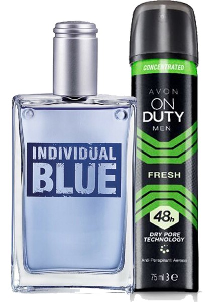 Individual Blue Edt 100ml Erkek Parfüm - On Duty Fresh Deodorant 75ml