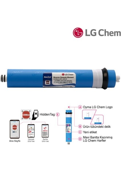 Su Arıtma Fitre Seti - Lg Mebran - Mebran Kabı Seti (Ekonomik)