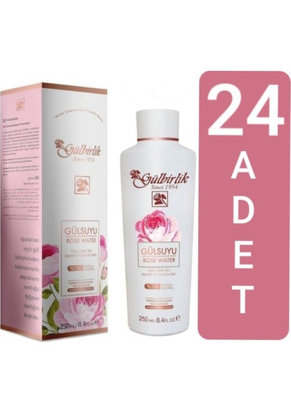 Rosense %100 Doğal Saf Gül Suyu 24x250 ml