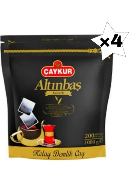 Altınbaş Demlik Poşet Çay 5 gr 200'LÜ 4 Paket