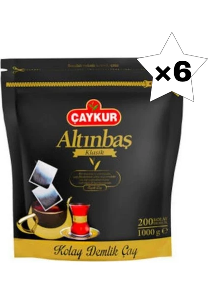 Altınbaş Demlik Poşet Çay 5 gr*200'LÜ Paket*6 lı(1 koli)