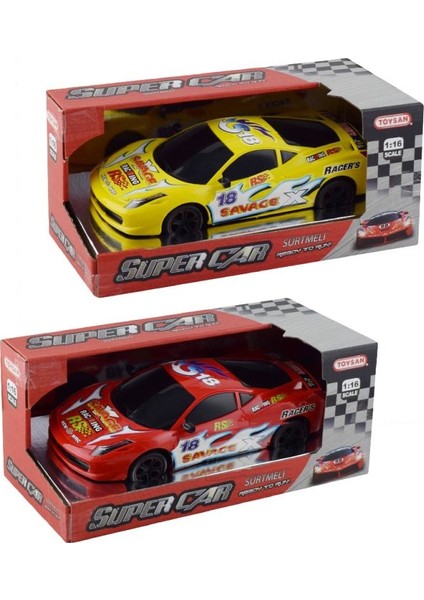 Toy-17 1:16 Sürtmeli Racing Süper Car