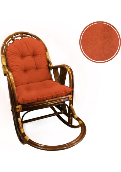 4'lü Bambu ve Bahçe Sandalyeleri Için Sırt ve Oturma Minderi Takımı