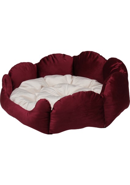 Papatya Model Bordo Kedi - Köpek Yatakları