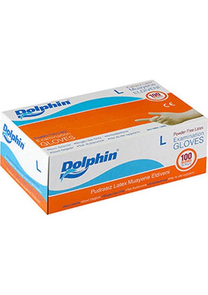 Pudrasız Latex Eldiven L Beden 100'LÜ x 20 Paket