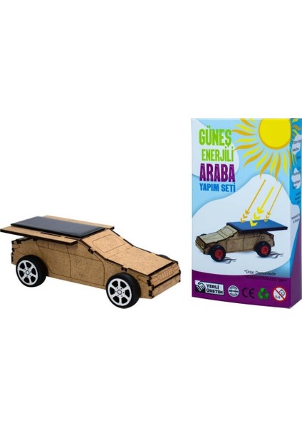 Güneş Enerjili Araba Yapım Seti - Deney Seti Solar Enerji Araba Car Kit