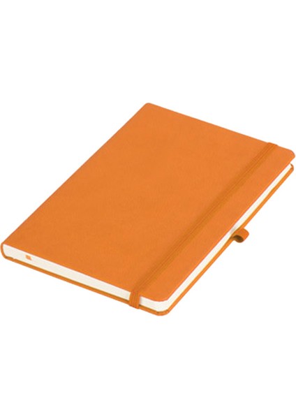 Termoderi Kapaklı Çizgili Not Defteri 13 x 21 cm Turuncu