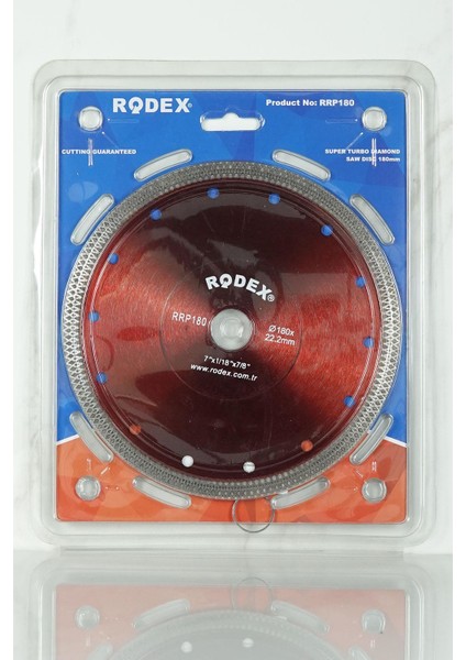 RRP180 Ultra Slim Çok Amaçlı Elmas Tuğla, Porselen, Mermer Kesme Diski 180mm