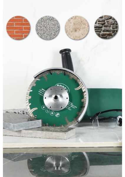 RRS180 Kanallı Turbo Elmas Kesme Diski Mermer, Tuğla, Granit, Taş 180mm fırsatları