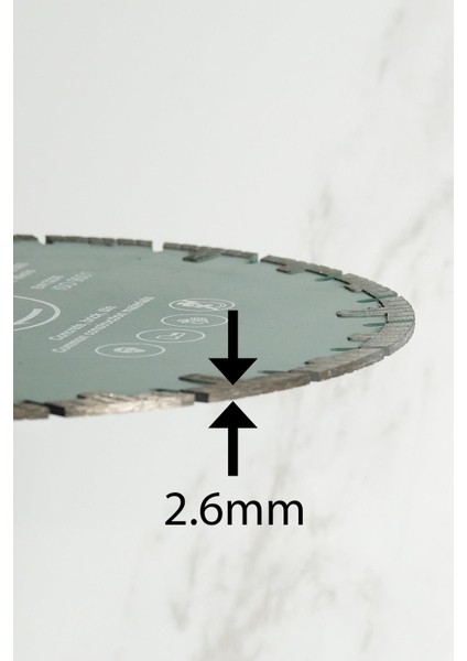 RRS180 Kanallı Turbo Elmas Kesme Diski Mermer, Tuğla, Granit, Taş 180mm indirimleri