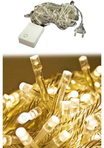 10 Metre Fişli Şeffaf Kablolu Günışığı 100 Ledli Peri LED Animasyonlu fiyatları