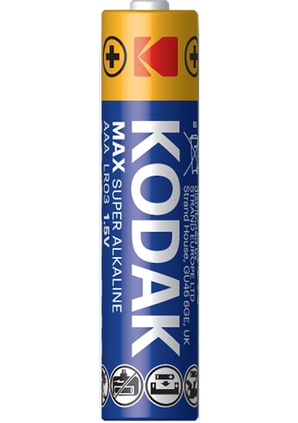 K3A-4 Max Alkaline AAA İnce Kalem Pil 4'lü