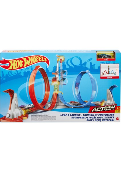 Hot Wheels Dikey Uçuş Heyecanı Pist Seti; 5-10 Yaş Arası Çocuklar İçin Grw39