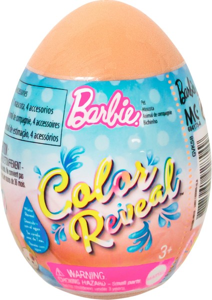 Color Reveal Renk Değiştiren Sürpriz Hayvan Figürü Seti Yumurta Şeklinde Paketli 5 Sürpriz İçerir Gvk58