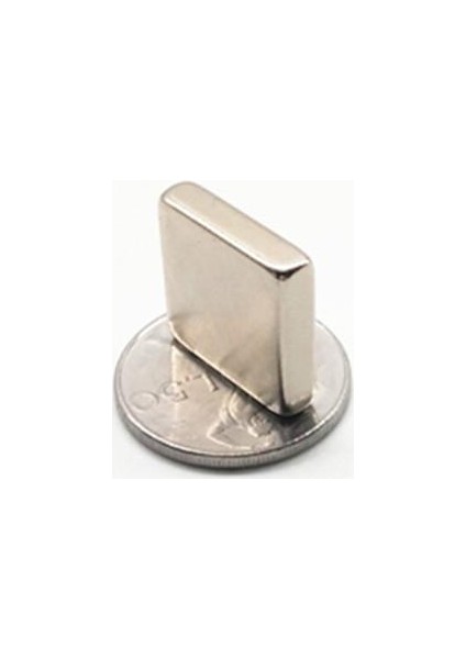 2 Adet 20 x 20 x 5 mm Dikdörgen Neodyum Mıknatıs Boy 20 mm En 20 mm Kl. 5 mm