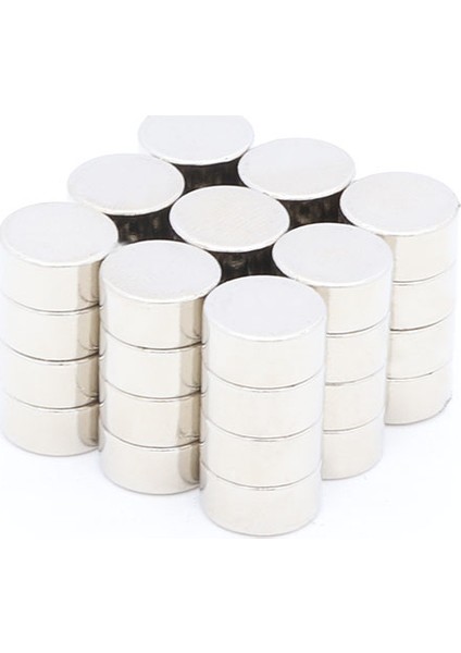 25 Adet 10 x 5 mm Yuvarlak Güçlü Neodyum Mıknatıs Çap 10 mm Kalınlık 5 mm