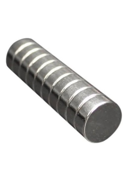 5 Adet 15 x 5 mm Yuvarlak Güçlü Neodyum Mıknatıs Çap 15 mm Kalınlık 5 mm