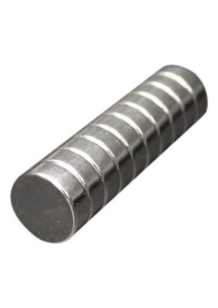5 Adet 15 x 5 mm Yuvarlak Güçlü Neodyum Mıknatıs Çap 15 mm Kalınlık 5 mm