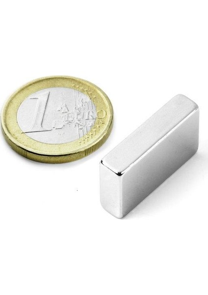4 Adet 25 x 10 x 5 mm Dikdörtgen Neodyum Mıkantıs Boy 25 mm En 10 mm Kl. 5 mm