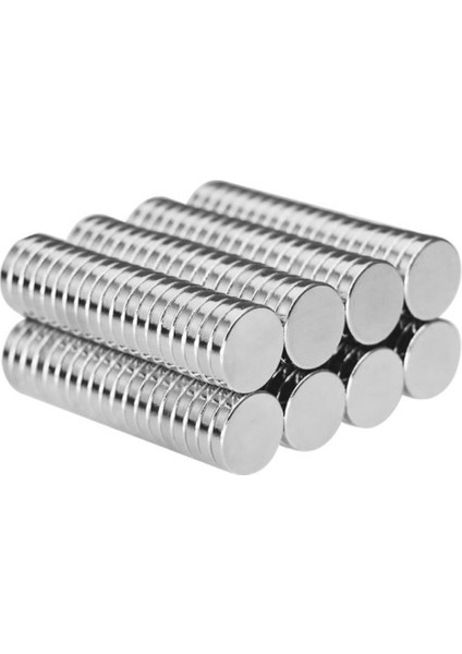 25 Adet 10 x 2 mm Yuvarlak Güçlü Neodyum Mıknatıs Çap 10 mm Kalınlık 2 mm
