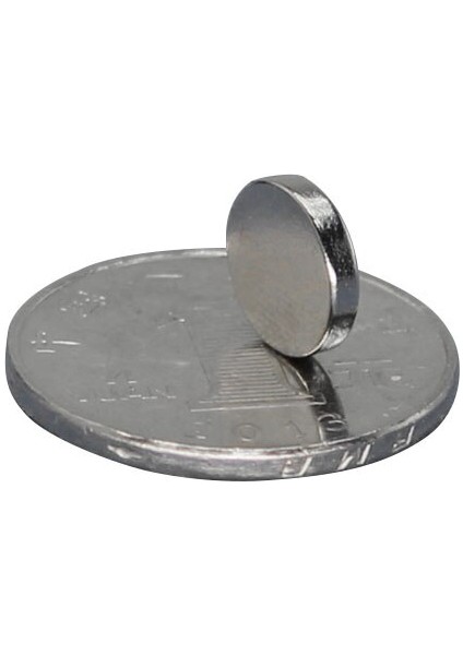 25 Adet 10 x 2 mm Yuvarlak Güçlü Neodyum Mıknatıs Çap 10 mm Kalınlık 2 mm