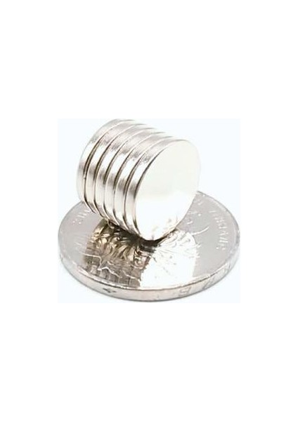 25 Adet 14 x 2 mm Yuvarlak Güçlü Neodyum Mıknatıs Çap 14 mm Kalınlık 2 mm