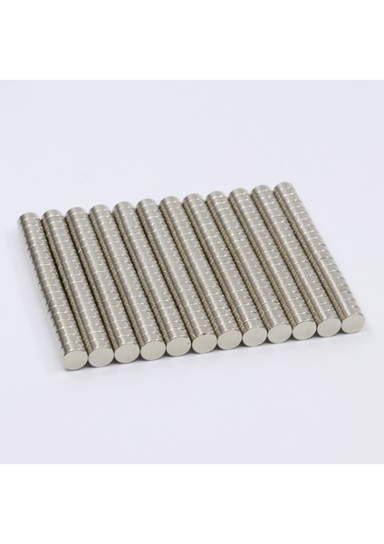 25 Adet 6 x 3 mm Yuvarlak Güçlü Neodyum Mıknatıs Çap 6 mm Kalınlık 3 mm