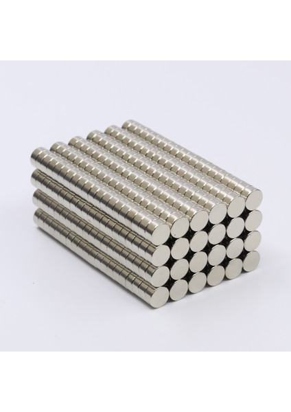 25 Adet 6 x 3 mm Yuvarlak Güçlü Neodyum Mıknatıs Çap 6 mm Kalınlık 3 mm