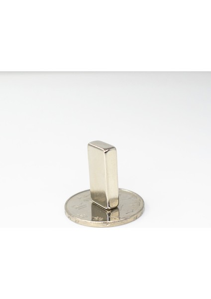 4 Adet 20 x 10 x 5 mm Dikdörtgen Neodyum Mıknatıs Boy 20 mm En 10 mm Kl. 5 mm