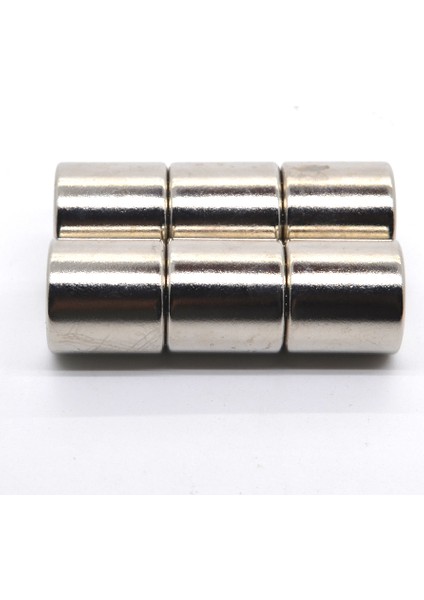 2 Adet 20 x 20 mm Yuvarlak Güçlü Neodyum Mıknatıs Çap 20 mm Kalınlık 20 mm