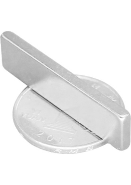 3 Adet 40 x 10 x 3 mm Dikdörtgen Neodyum Mıknatıs Boy 40 mm En 10 mm Kl. 3 mm