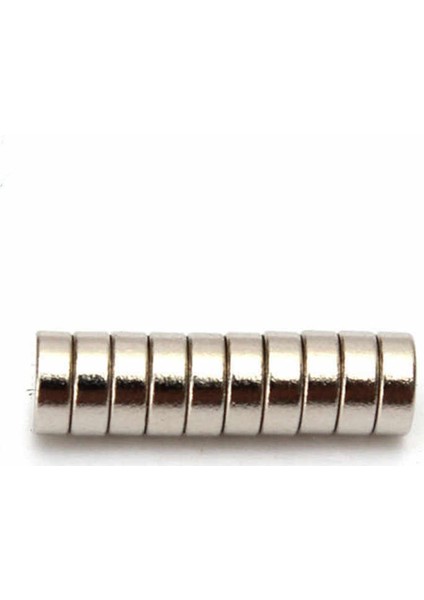 100 Adet 4 x 1,5 mm Yuvarlak Güçlü Neodyum Mıknatıs Çap 4 mm Kalınlık 1,5 mm