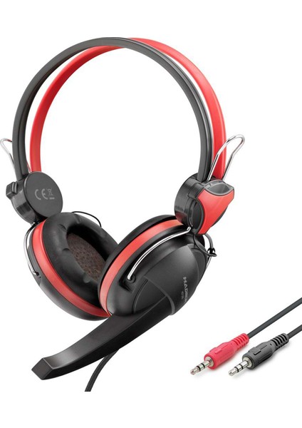 HD1295 Kulaküstü Gaming Kulaklık - Kırmızı
