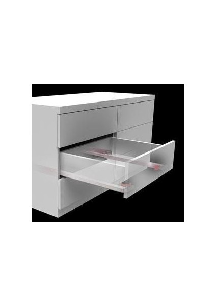 Smart Slide Tek Açılım Frenli Ray 400 mm