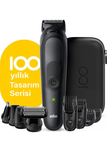 MGK 7020 100. Yıl Özel Max Serisi Erkek Bakım Kiti AutoSense Kablosuz Islak&Kuru 8 Ek Ataçmanlı+Özel Tasarım Seyahat Çantası