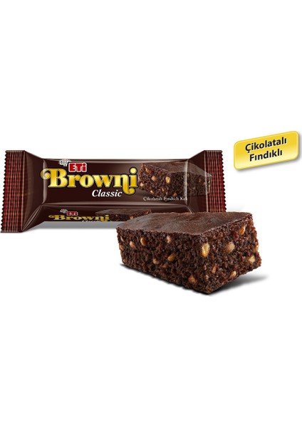 Browni Classic Çikolatalı Fındıklı Kek 40 g x 20 Adet