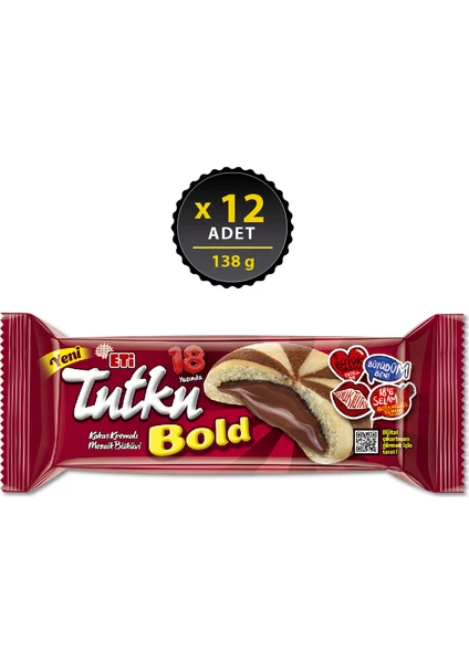 Tutku Bold Kakao Kremali Mozaik Bisküvi 138 g x 12 Adet