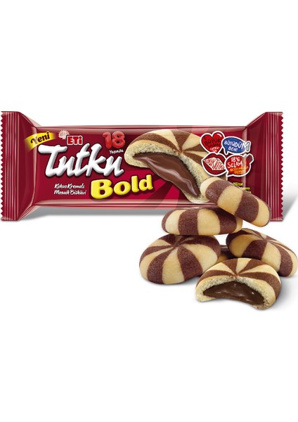 Tutku Bold Kakao Kremali Mozaik Bisküvi 138 g x 12 Adet