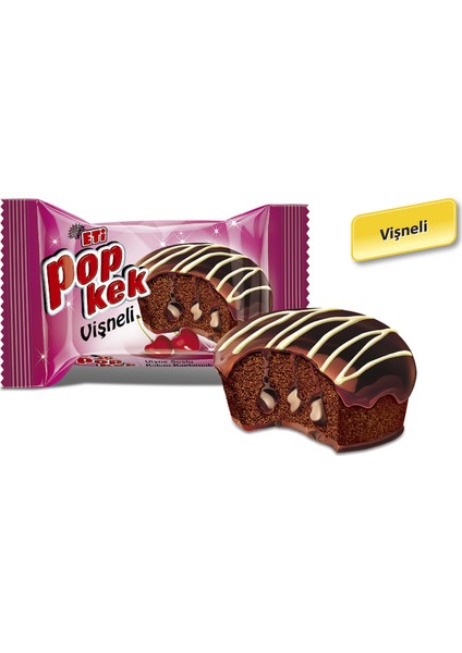 Popkek Vişneli Kek 60 g x 24 Adet