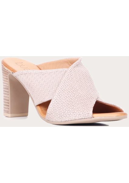 Deri Kadın Topuklu Terlik fiyatları