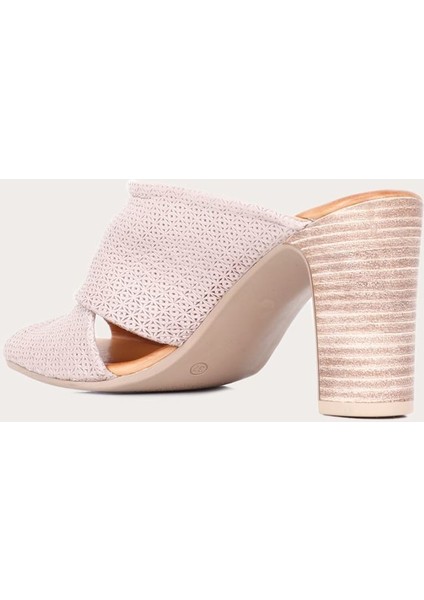 Deri Kadın Topuklu Terlik fırsatları