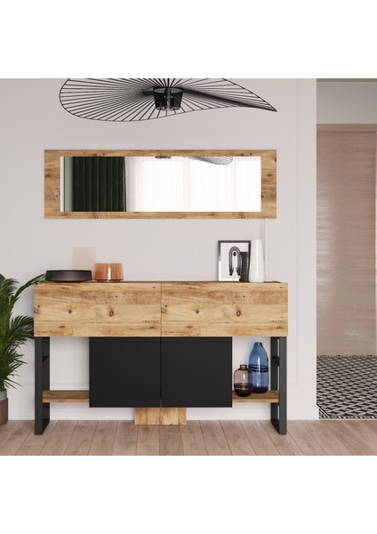 ML26 Iron Metal Aynalı Konsol 4 Kapaklı fiyatları
