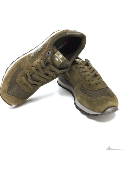 Hammerjack Peru 102-19250 Yeşil Süet Deri Sneakers Ayakkabı