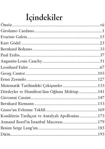 Matematikçi Portreleri-Ali Törün