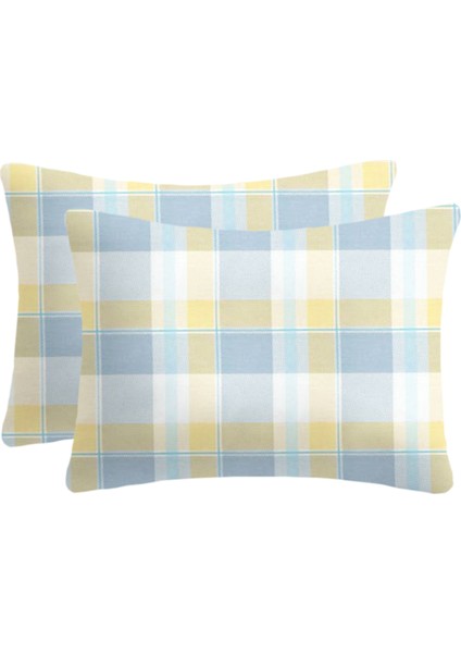 Pamuklu Flanel ( Pazen ) Kumaşından Fermuarlı Yastık Kılıfı | 50X70 ( 2 Adet )