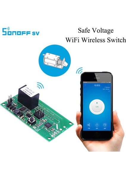 Sv 5V-24V Güvenli Gerilim Wifi Kablosuz Anahtarı Akıllı Ev App Kontrol Modülü