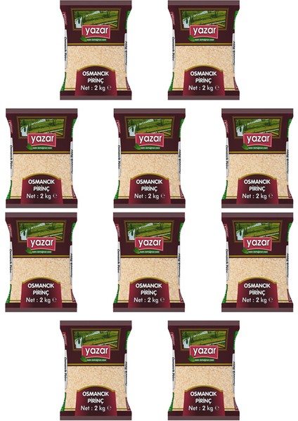 Osmancık Pirinç 2 kg x 10 Paket