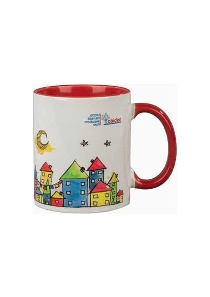 Kırmızı Evler Kupa Mug