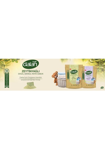 Granül Sabun Tozu Karma Set 1 + 1= 2 kg Bebekler Için Lavanta Esintisi ve Zeytinyağlı