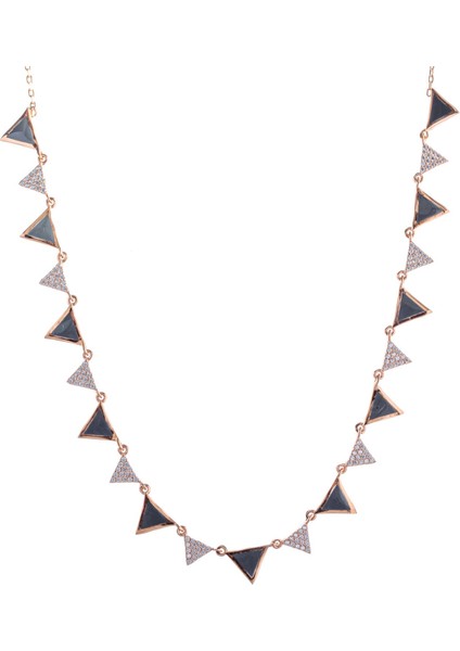 Flama Turkuaz Rose Gold Kolye